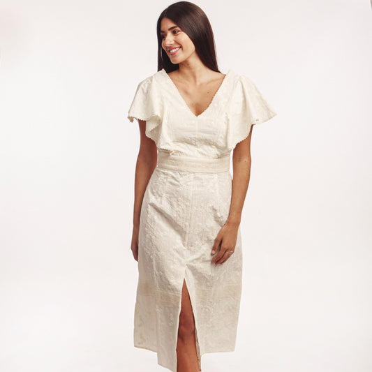 Vestido Broderie Natural