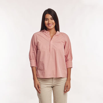 Blusa Costura Rosa