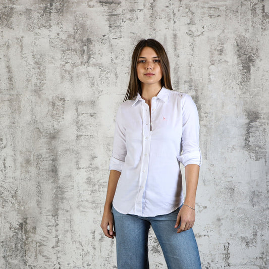 Camisa Clasica Lisa Blanca