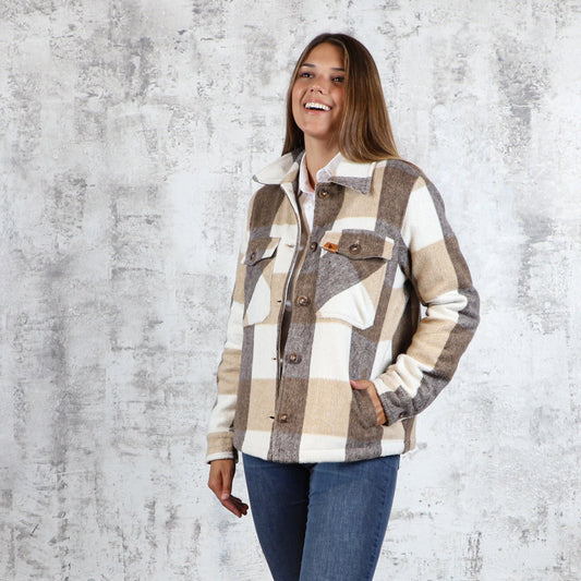 Campera Tartan 24 Beige