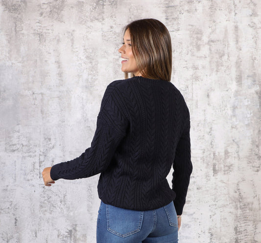 Sweater Trenzado Negro