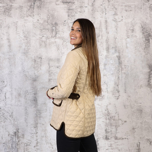 Campera capitoneada 25 Beige