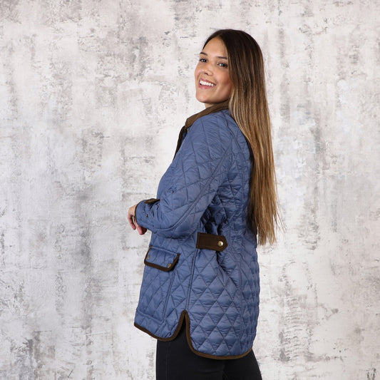 Campera capitoneada 25 Azul