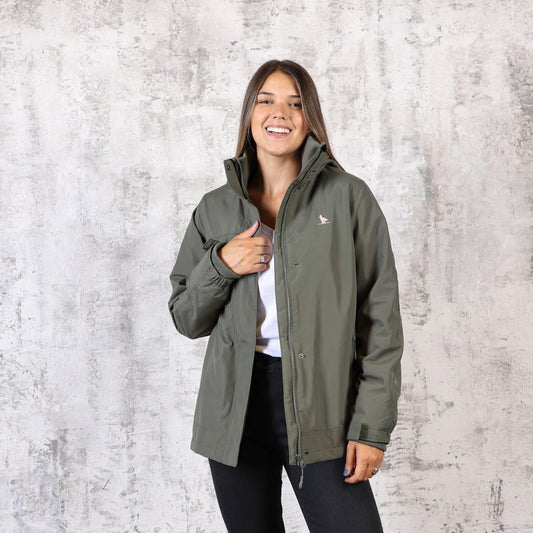 Campera Taslon Dama Verde