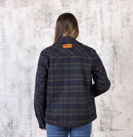 Campera tartan 25 Azul