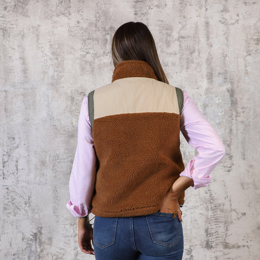 Chaleco Teddy Marron
