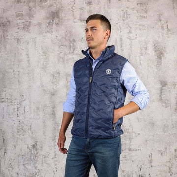 Chaleco Inflado Hombre Azul