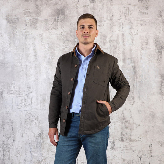 Campera Gabardina Gris