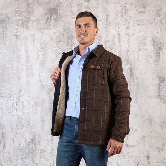 Campera tartan 25 Beige