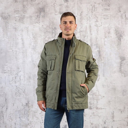 Campera Parka Hombre Verde