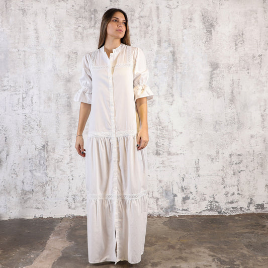 Vestido Camisero Blanco