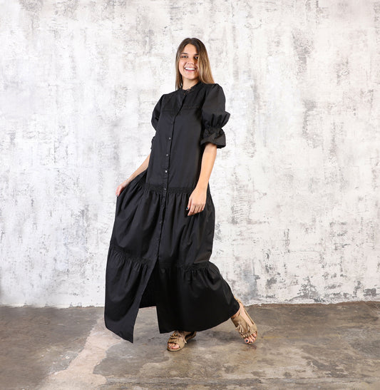 Vestido Camisero Negro