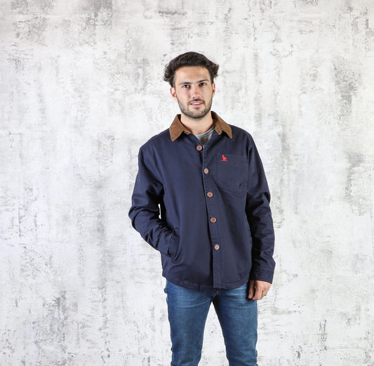 Campera Gabardina Azul