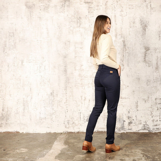 Pantalon Clasico Azul