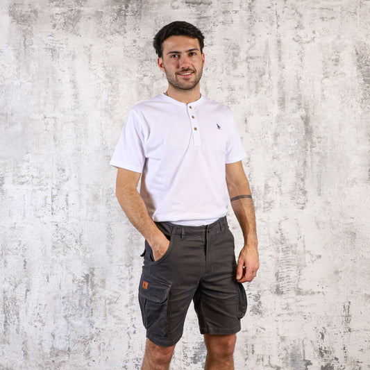 Bermuda Cargo Hombre Gris