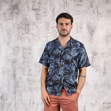 Camisa Hawai Azul
