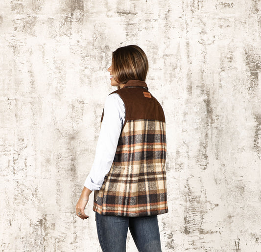 Chaleco Tartan Azul