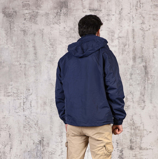 Campera Taslon Hombre Azul