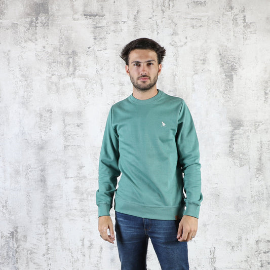 Sweater a la base algodón Verde