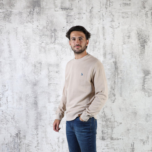 Sweater a la base algodón Beige