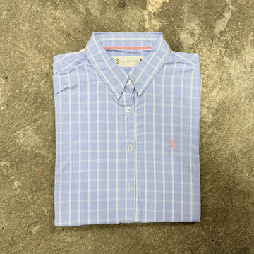Camisa Feminina Xadrez Bege