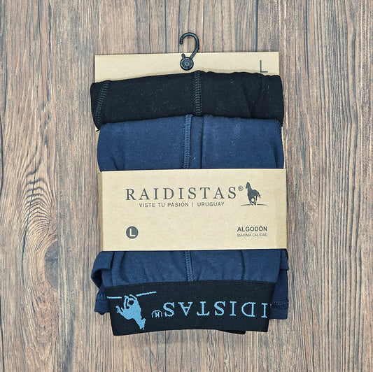 Boxer x2 Negro/Azul