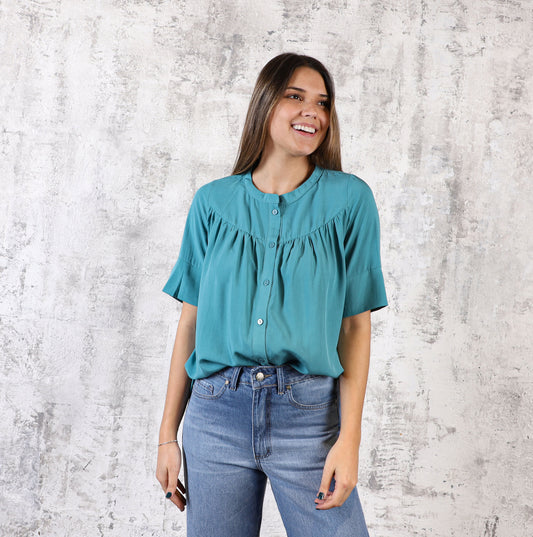 Blusa Tencel Verde