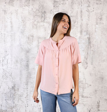 Blusa Tencel Rosa