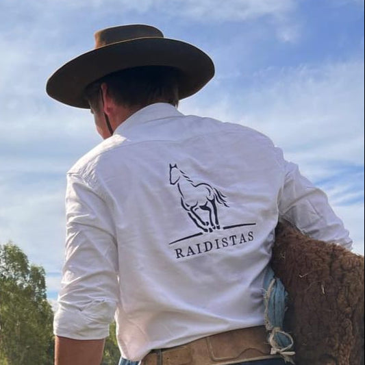 Camisa Jinete Hombre Blanca
