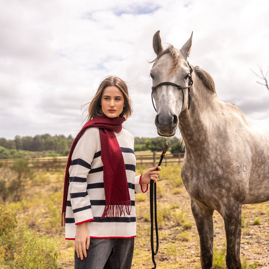 Sweater Rayado Marinero Natural