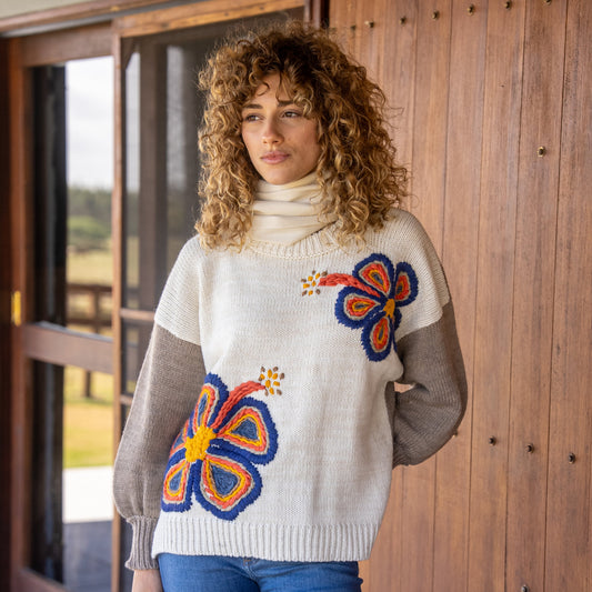 Sweater Flora Lana Natural