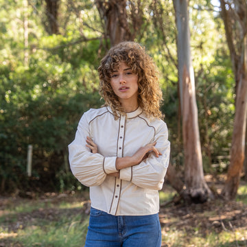 Camisa Silvana Vivos Bege