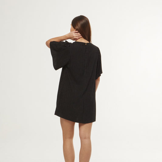 Vestido Suelto Rayas Negro