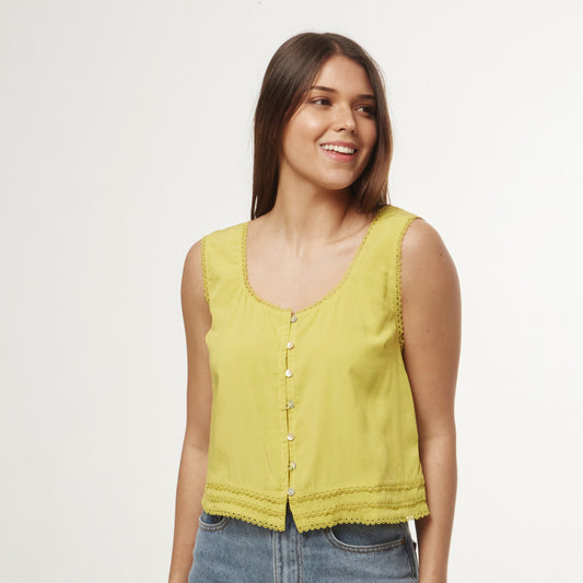 Musculosa Maria Pistacho