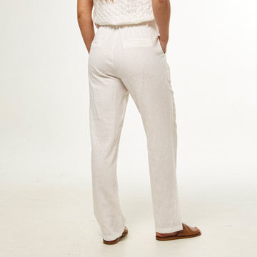 Pantalon Lino Blanco
