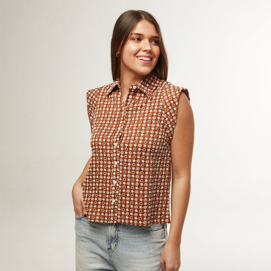 Camisa Titi Marron