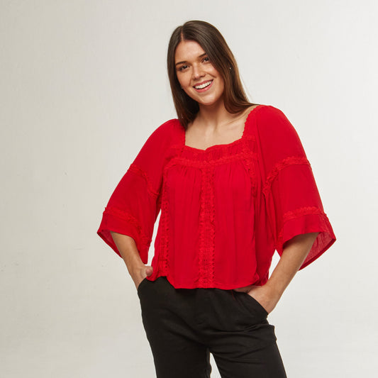 Blusa Lazos Roja