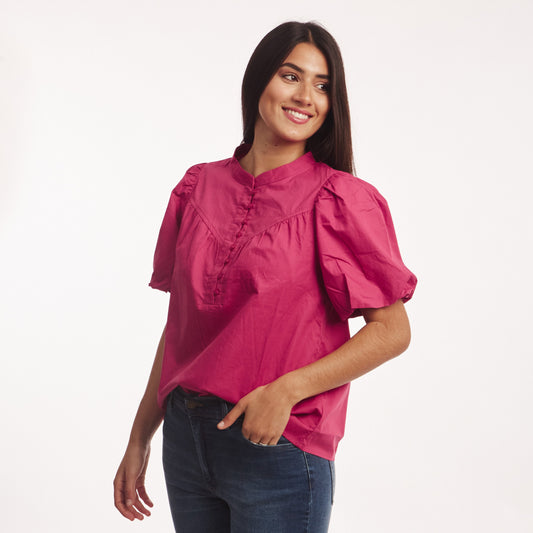 Blusa Botones Rosa