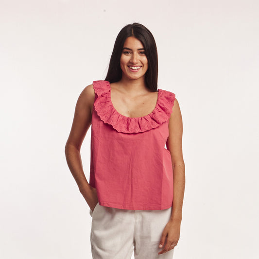 Musculosa volados Granate
