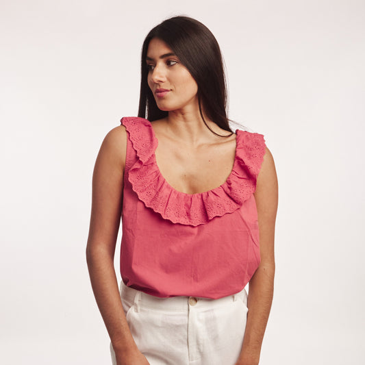 Musculosa volados Granate