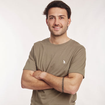 T-shirt Base Gris Taupe