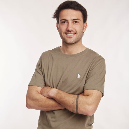 T-shirt Base Gris Taupe