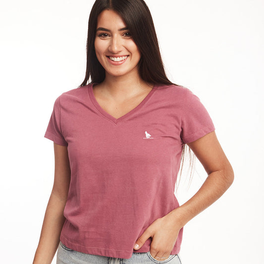 T-shirt en V Purpura