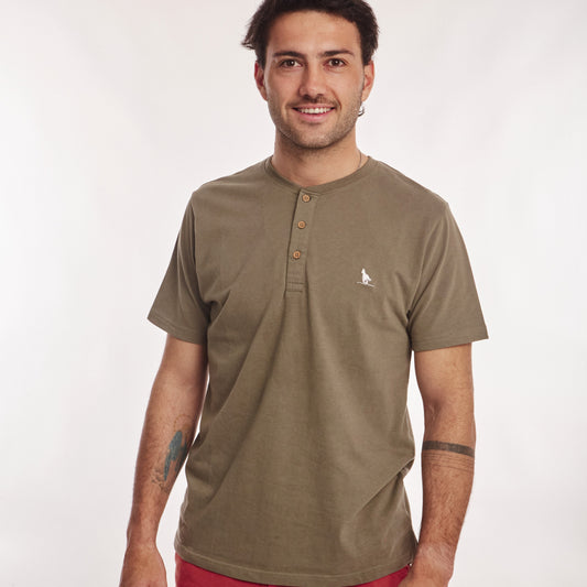 T-shirt Botones Verde