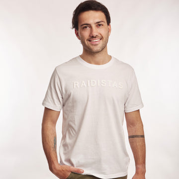 T-shirt Letras Blanco