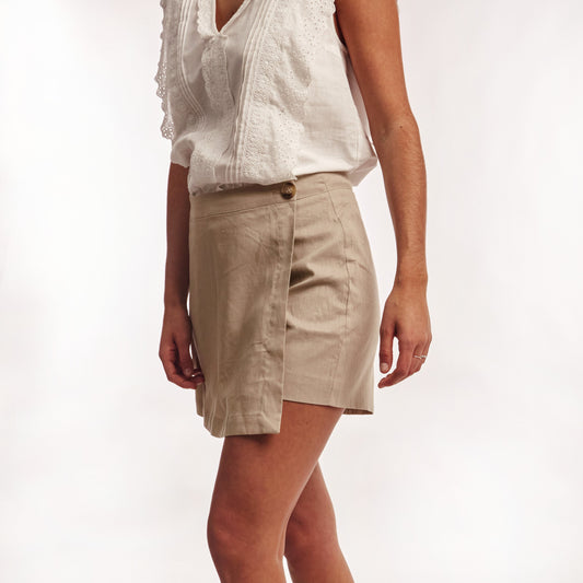 Short Pollera Tostado