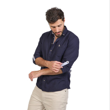 Camisa Lino Marino