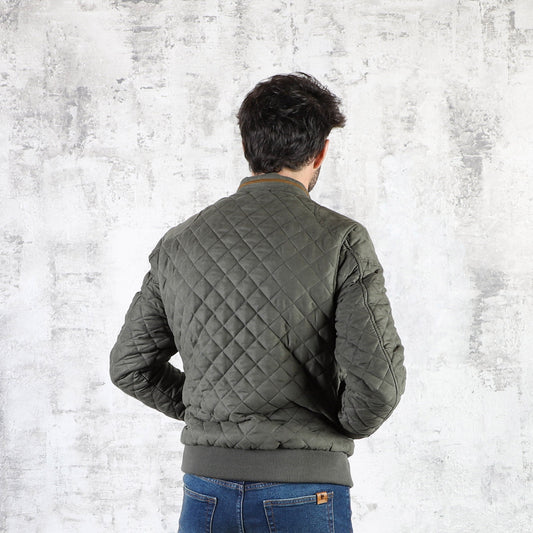 Campera Bomber Capitoneada Verde