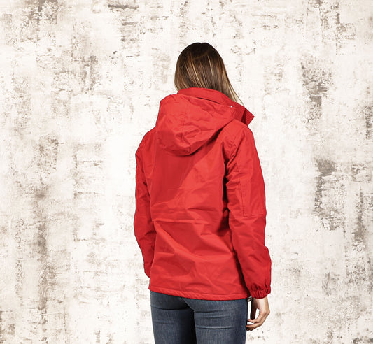 Campera Taslon Dama Roja