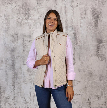 Chaleco Capitoneado Beige